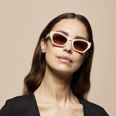 Tens Sunglasses - Frankie Polished Ivory