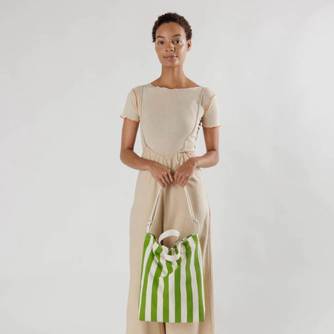 Baggu Duck Bag - Green Awning Stripe