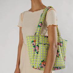 Baggu Puffy Mini Tote - Crosby Gingham