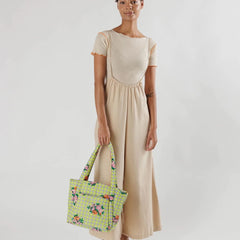 Baggu Puffy Mini Tote - Crosby Gingham