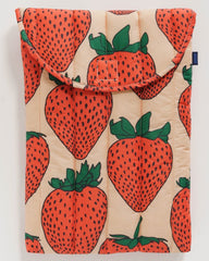 Baggu Puffy Laptop Sleeve 13" - Strawberry