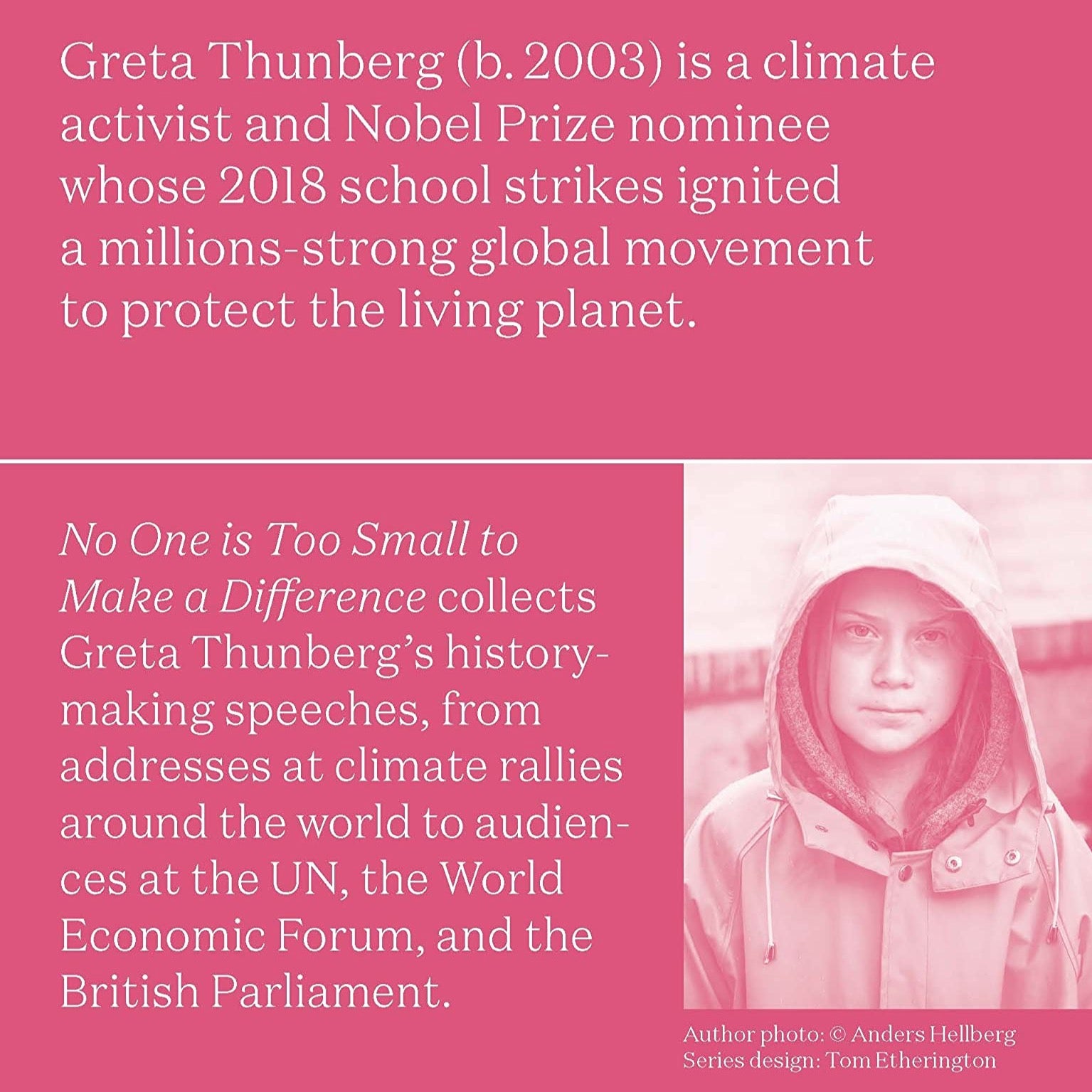 No One is Too Small to Make a Difference - Greta Thunberg