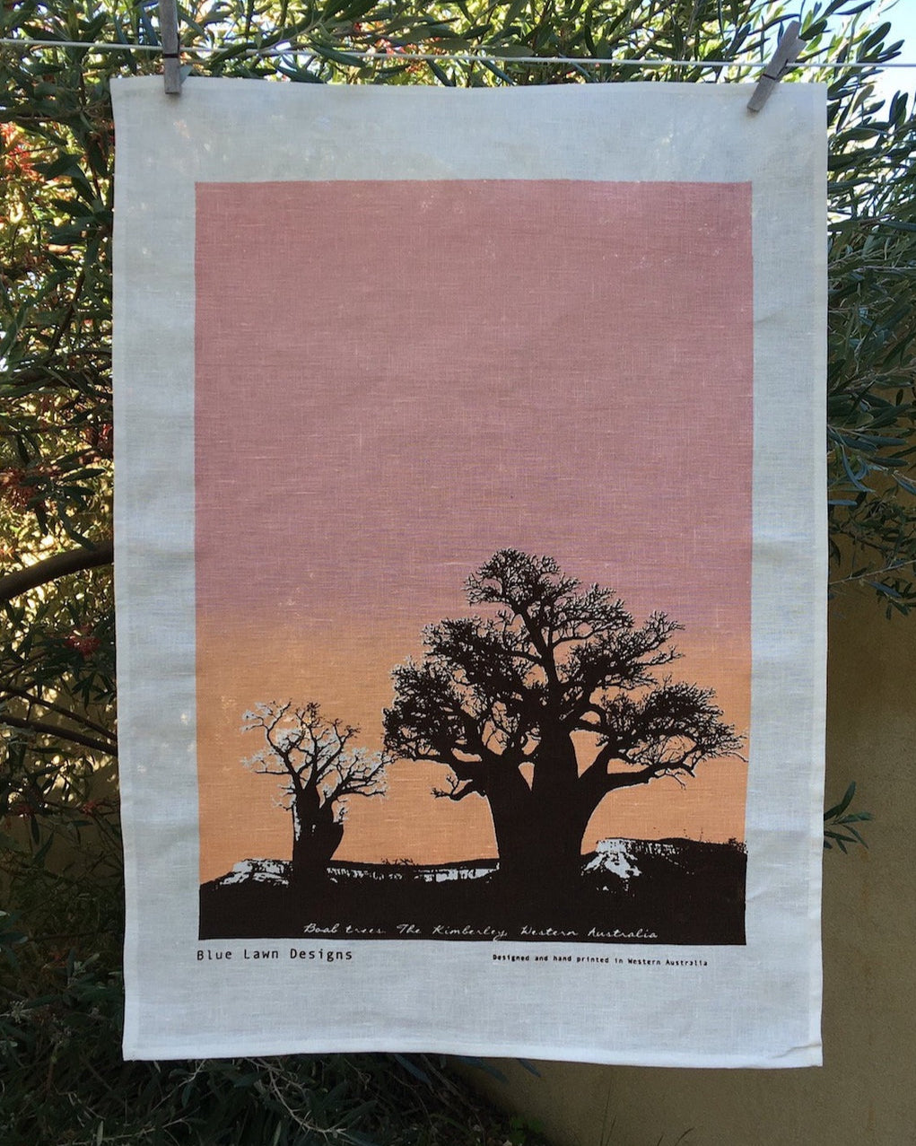 Blue Lawn Designs Tea Towel - Boab Tree